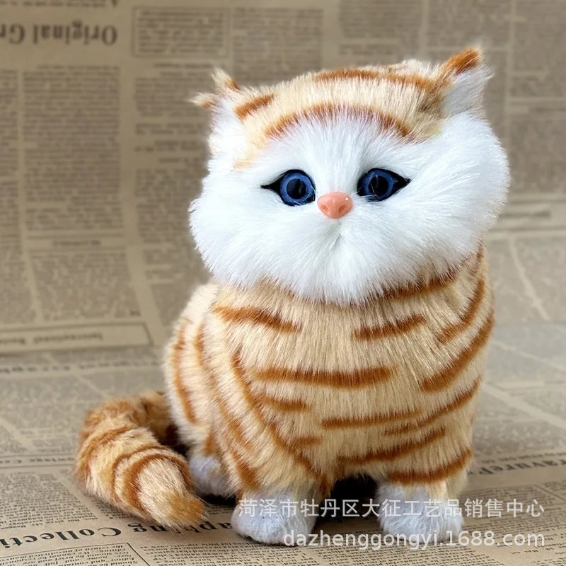 Electronic Plush Cats Lovely Robot Animal Toy Cute Stuff Electric Cat Meowing Soft Kids Pet Model Decoration Doll For Kids Gift