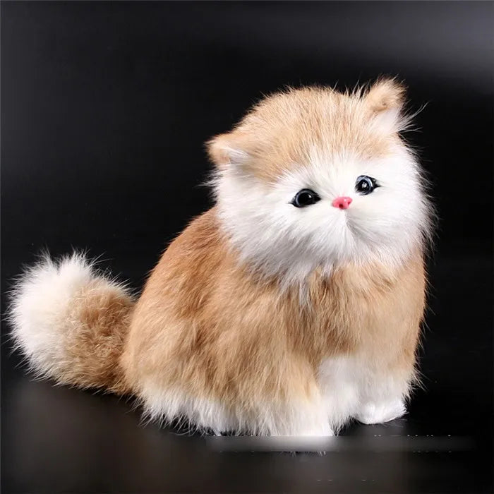 Electronic Plush Cats Lovely Robot Animal Toy Cute Stuff Electric Cat Meowing Soft Kids Pet Model Decoration Doll For Kids Gift